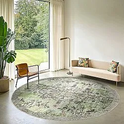 Round rug - Rosalie (green)