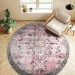 Round rug - Rosalie (pink)