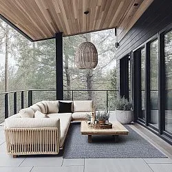 Indoor/Outdoor rug - Tromsø (anthracite)
