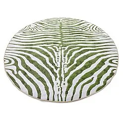 Round rug - Zebra (green)