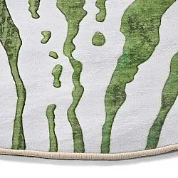 Round rug - Zebra (green)