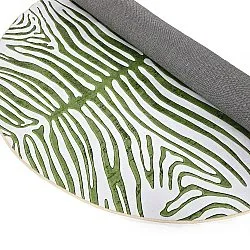 Round rug - Zebra (green)