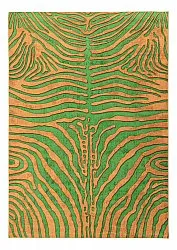 Wilton rug - Zebra (green/orange)