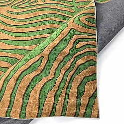 Wilton rug - Zebra (green/orange)