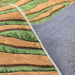 Wilton rug - Zebra (green/orange)
