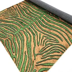 Wilton rug - Zebra (green/orange)