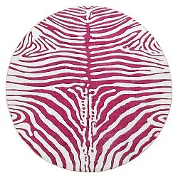 Round rug - Zebra (pink)