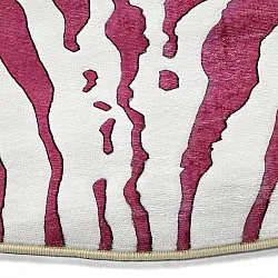 Round rug - Zebra (pink)