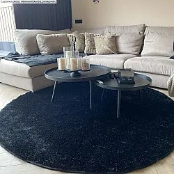 Round rugs - Cosy (black)