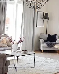 Shaggy rugs - Rostock (offwhite)