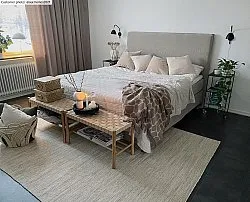 Wool rug - Dhurry (nature)