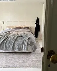 Wool rug - Dhurry (grey)