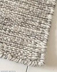 Wool rug - Dhurry (grey)