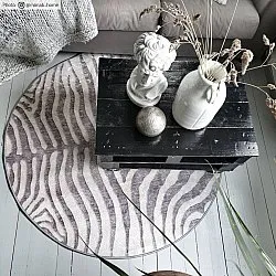 Round rug - Zebra