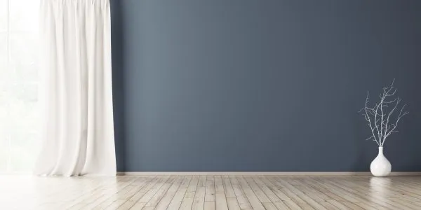 Curtains for blue walls