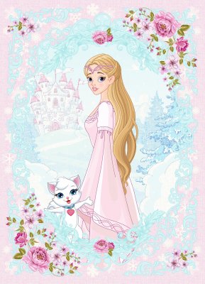 Childrens rugs - Fairytale (pink/multi)