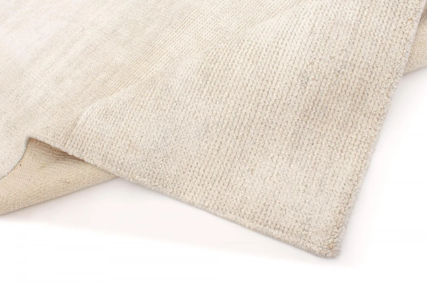 Bamboo silk rug - Faliraki (light grey)