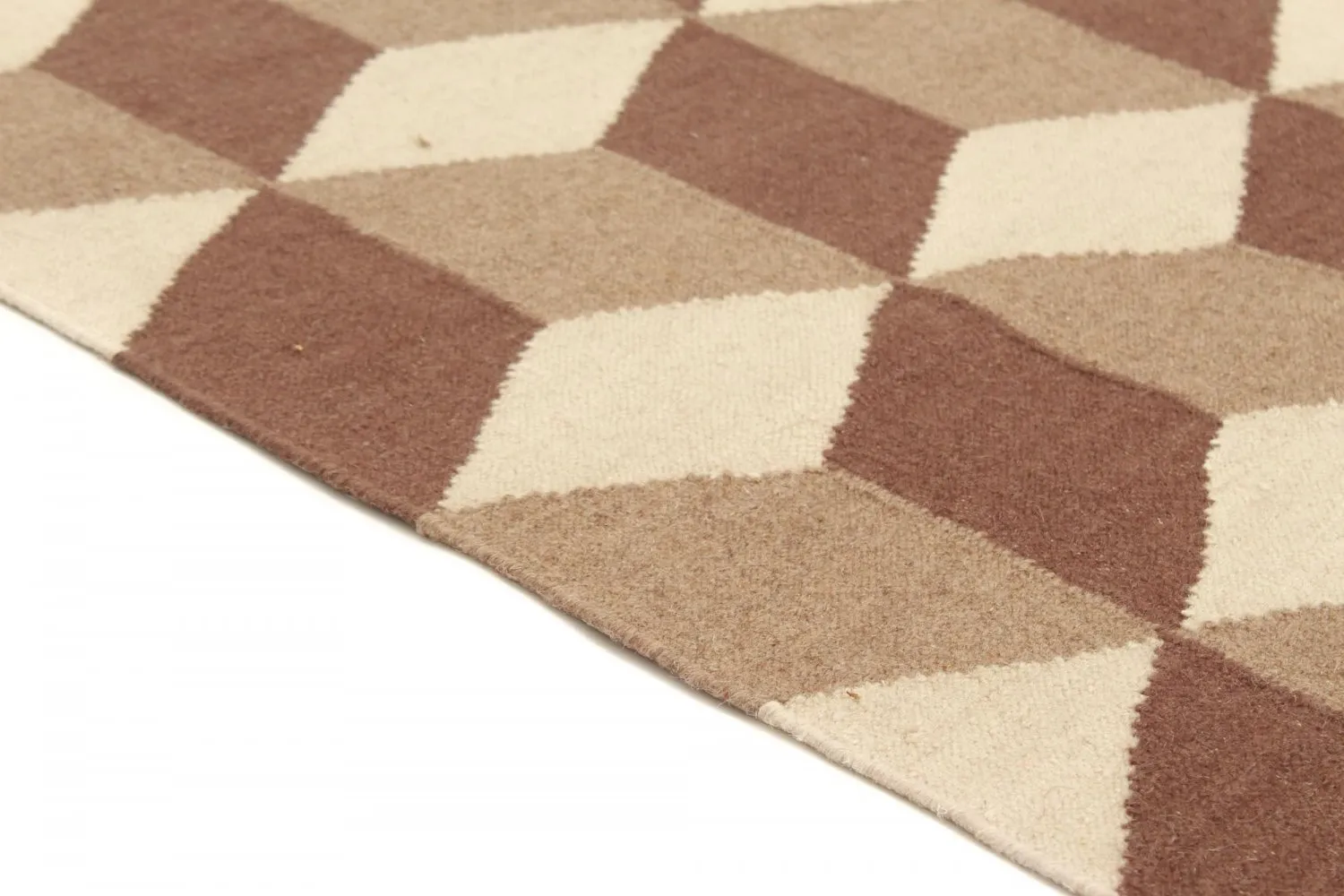 Wool rug - Floriáda (beige/brown)