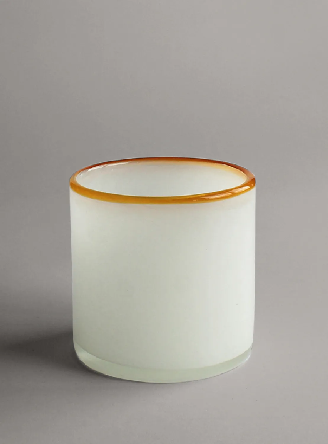 Candle holder M - Harmony (white/amber)