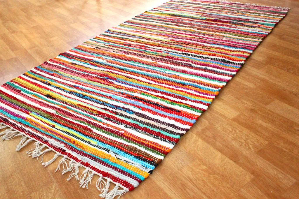 Rag rug - Happy
