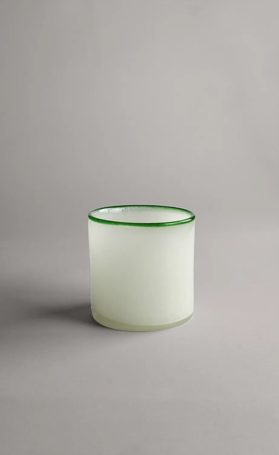 Candle holder M - Harmony (white/green)
