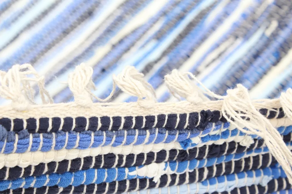 Rag rugs from Strehög of Sweden - Tulka (blue)