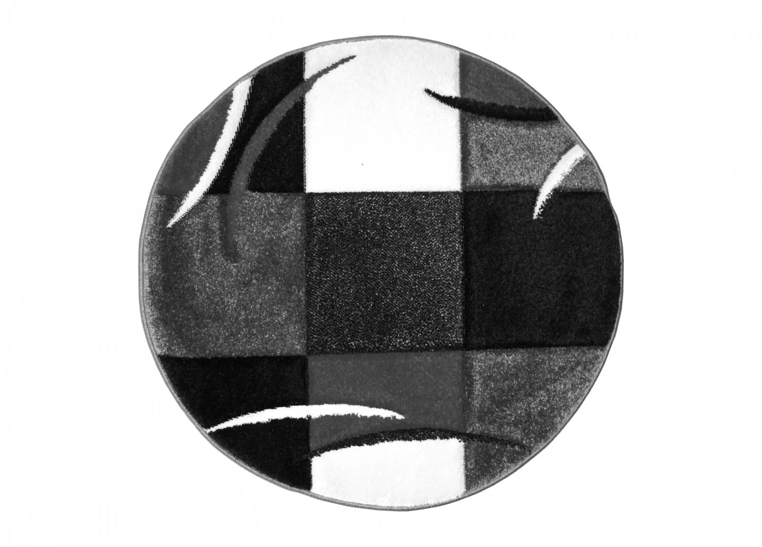 Wilton rug - London Patch (black)