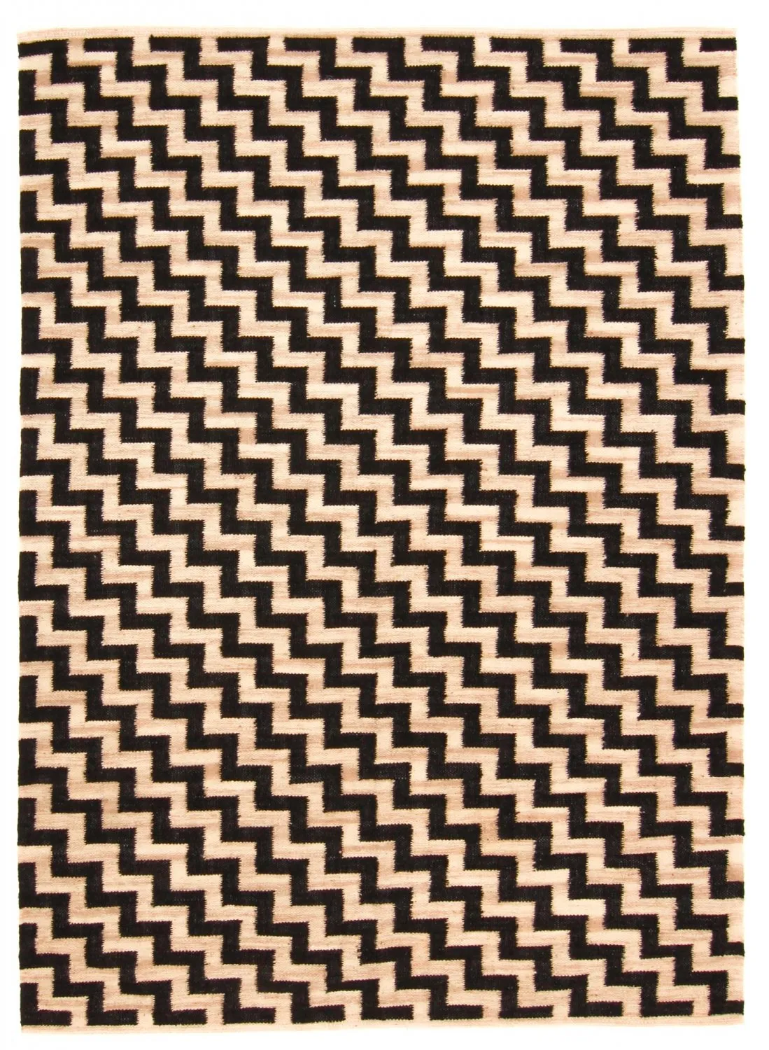 Jute rug - Cabana (beige/black)