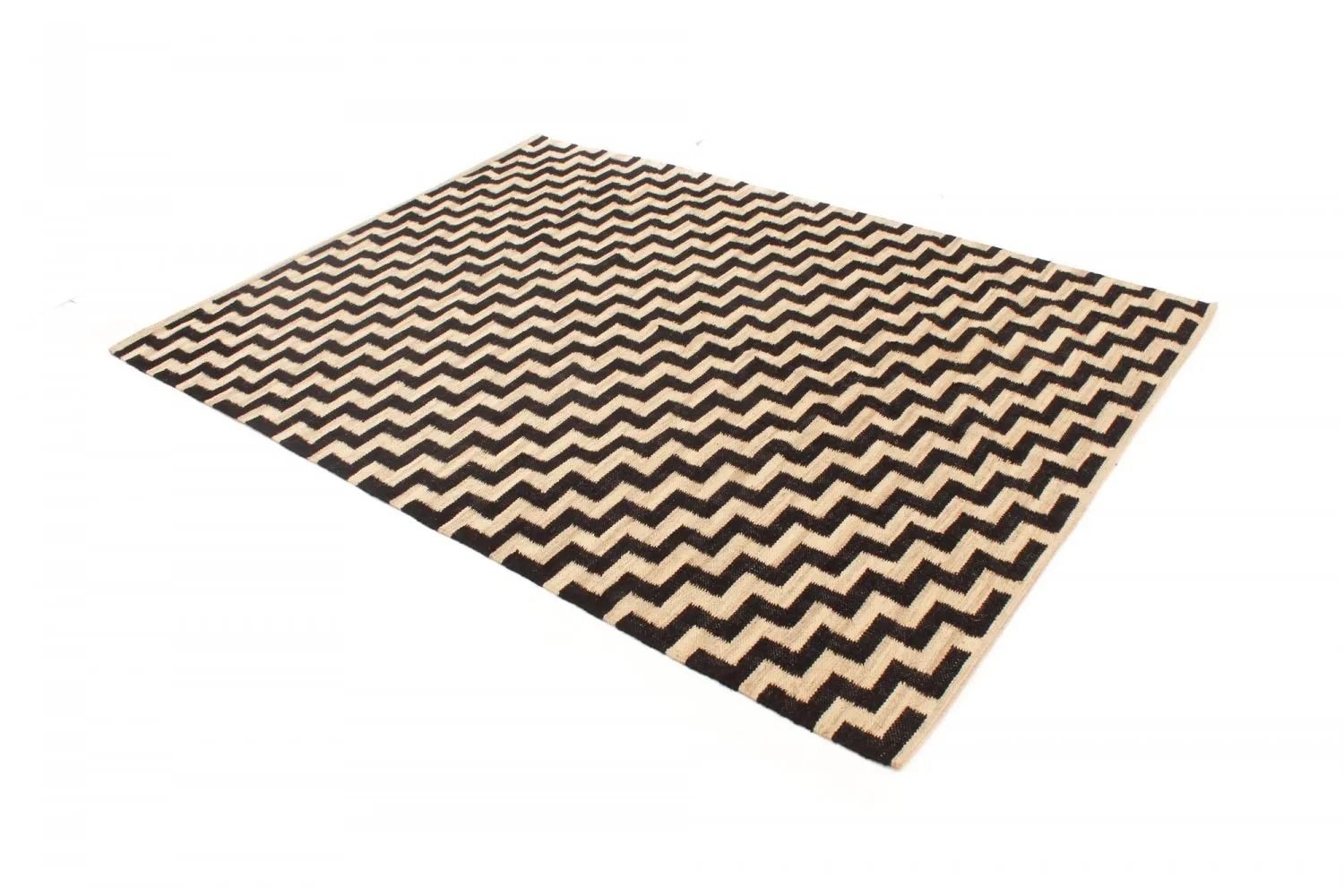 Jute rug - Cabana (beige/black)