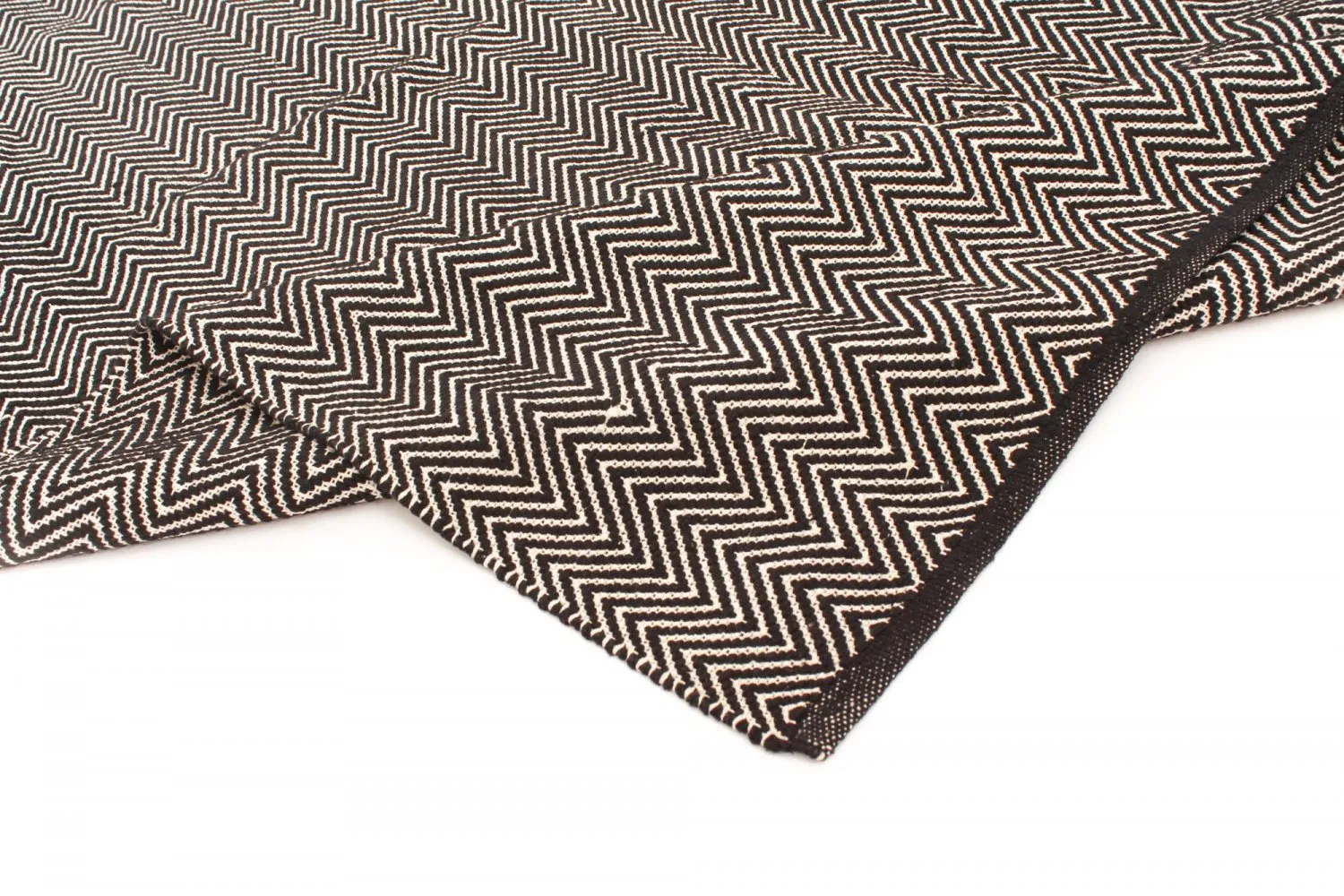 Rag rug - Marina (black)