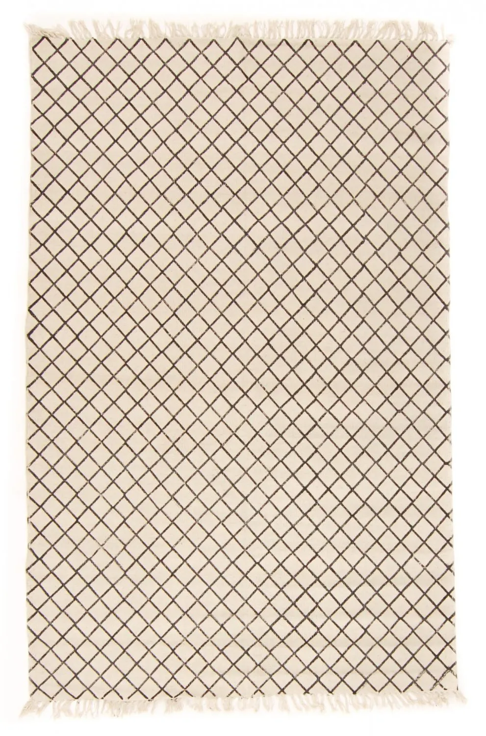 Rag rug - Agadir (black/white)