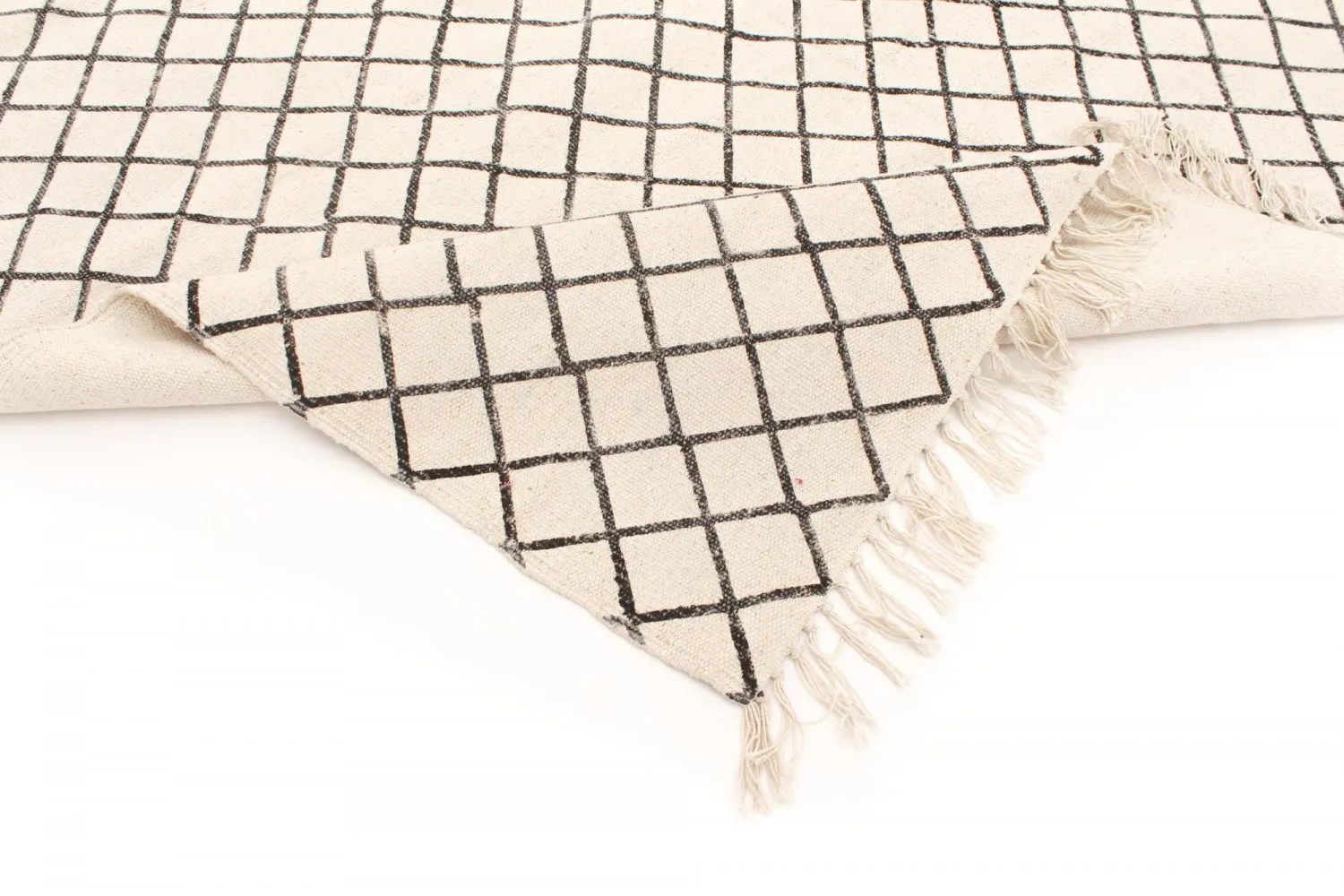 Rag rug - Agadir (black/white)