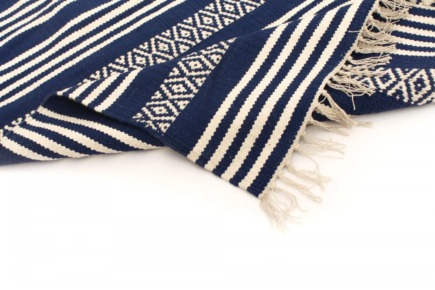 Rag rug - Ystad (blue)