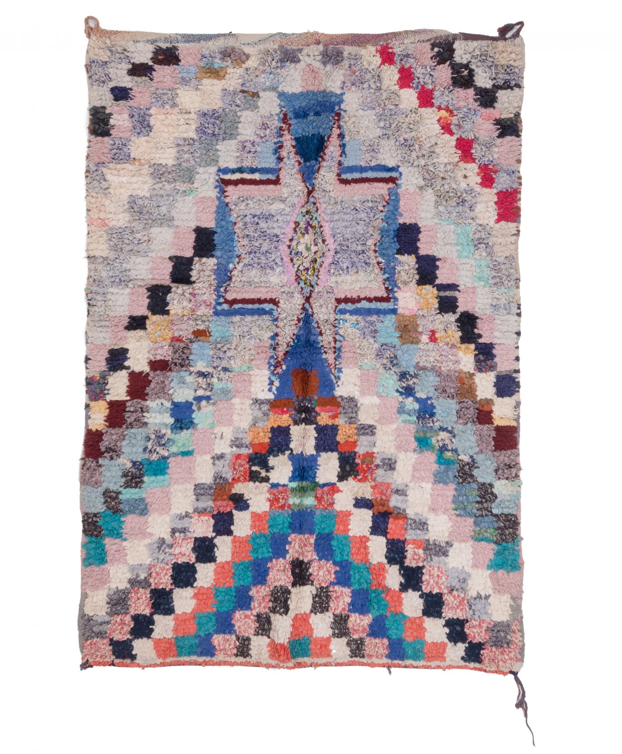 Moroccan Berber rug Boucherouite 200 x 135 cm