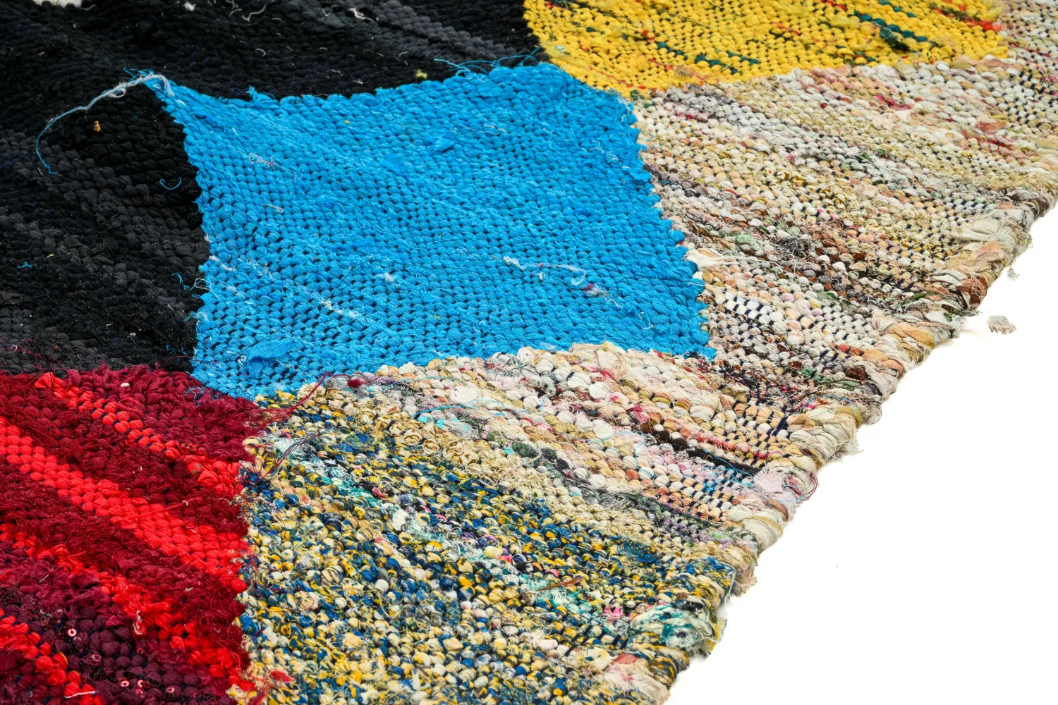 Moroccan Berber rug Boucherouite 140 x 270 cm