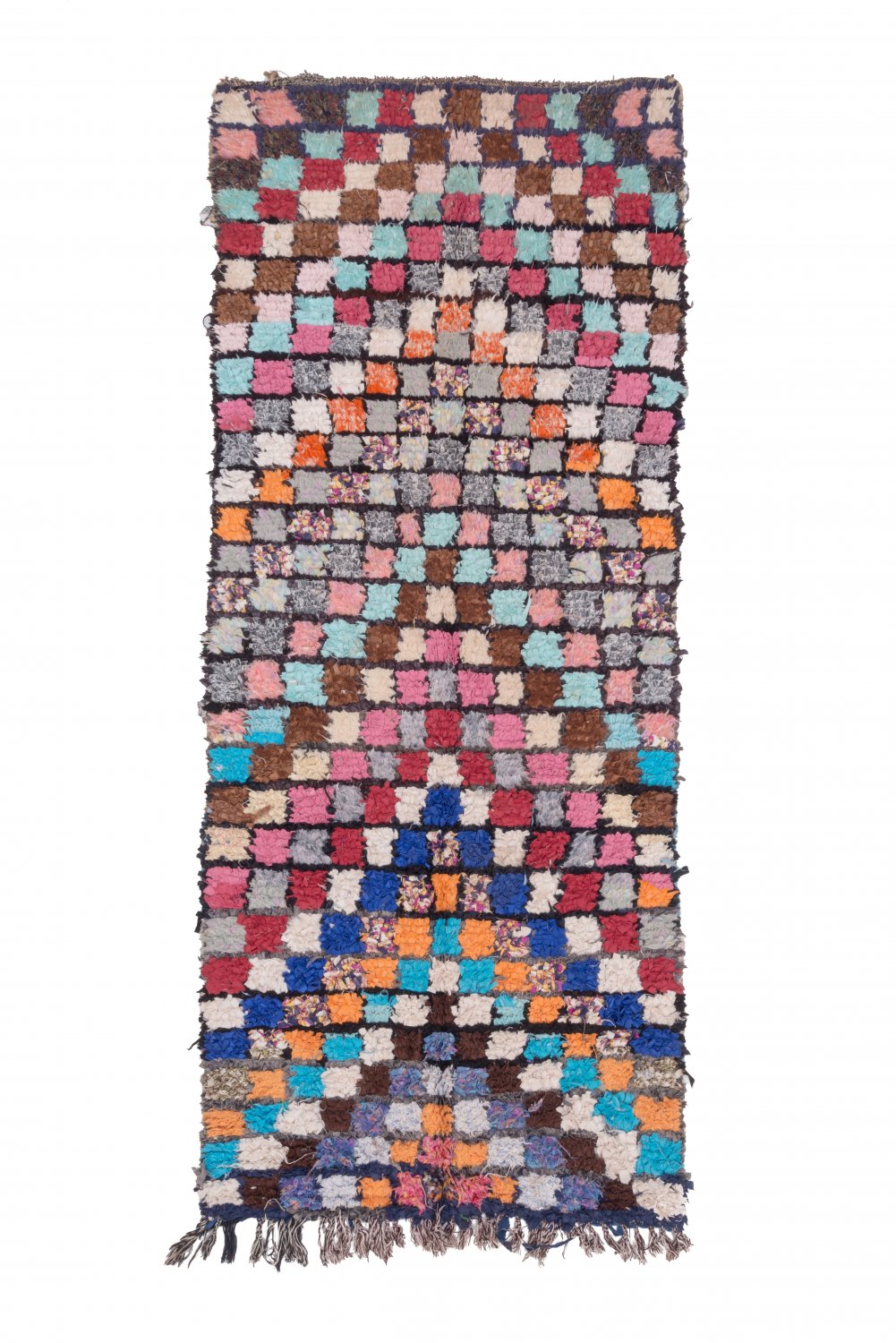 Moroccan Berber rug Boucherouite 275 x 110 cm