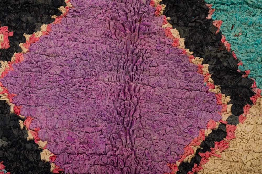 Moroccan Berber rug Boucherouite 235 x 135 cm