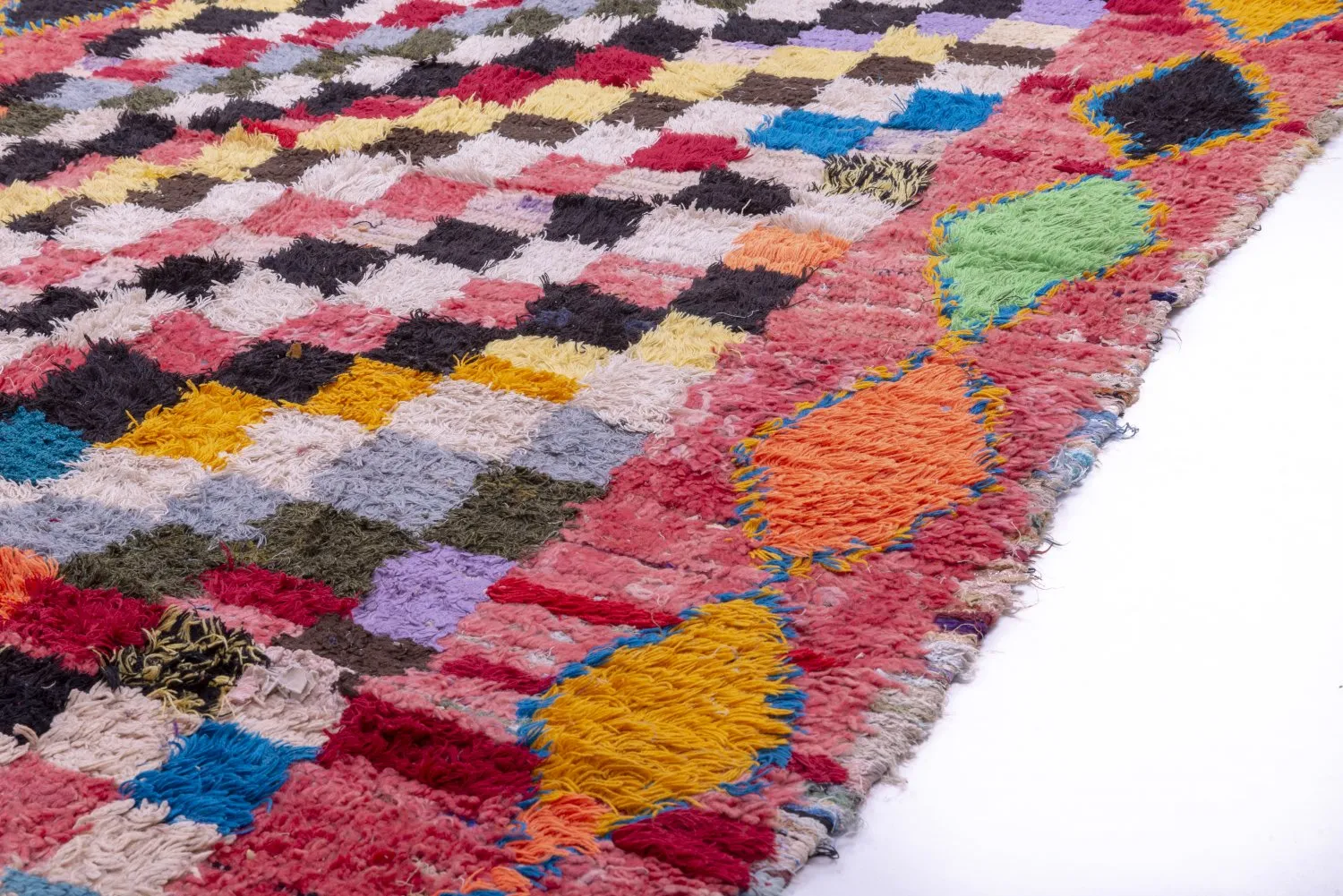 Moroccan Berber rug Boucherouite 240 x 140 cm
