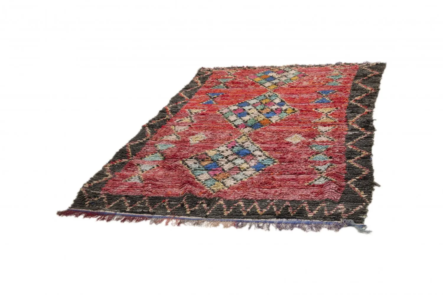 Moroccan Berber rug Boucherouite 230 x 155 cm