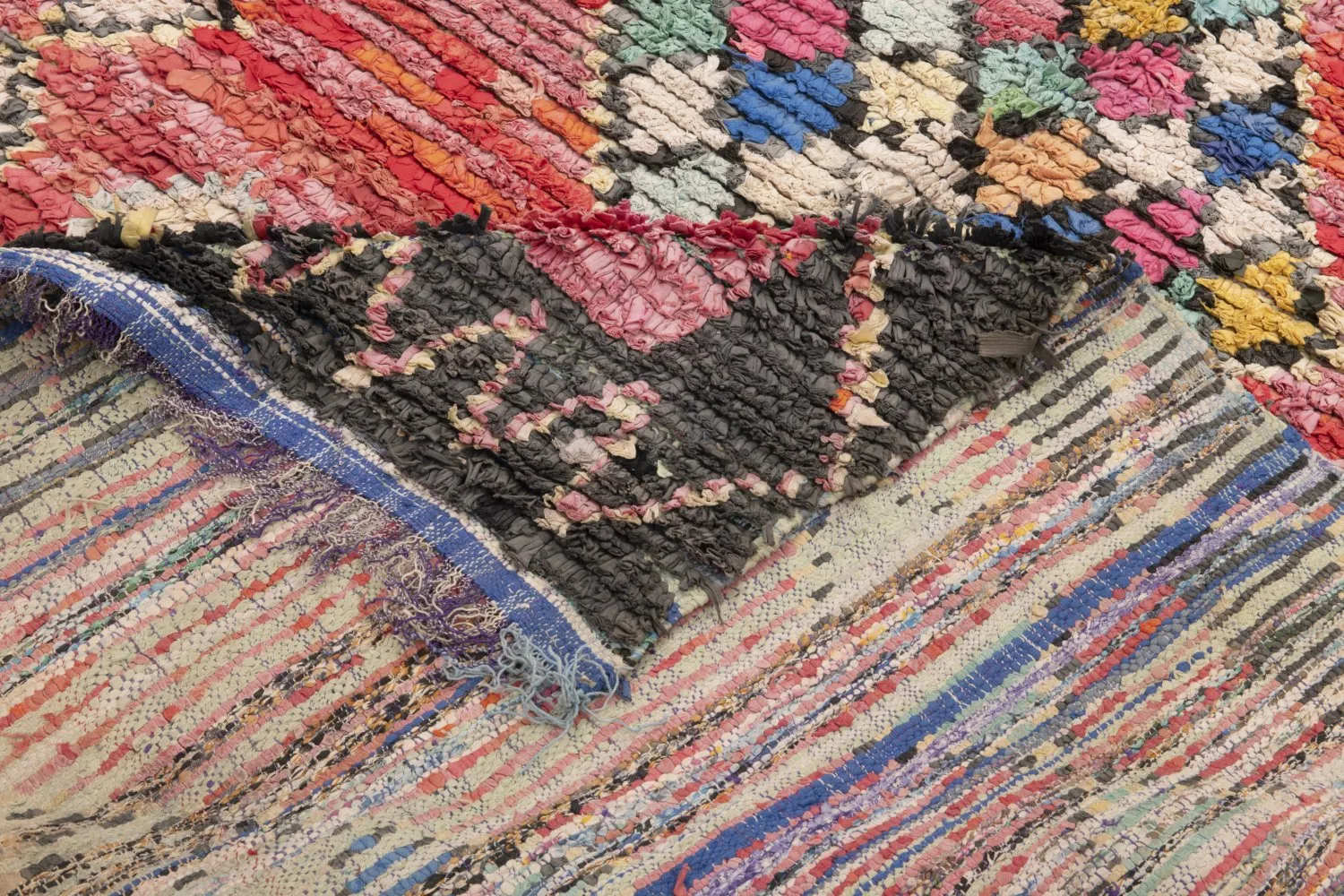 Moroccan Berber rug Boucherouite 230 x 155 cm