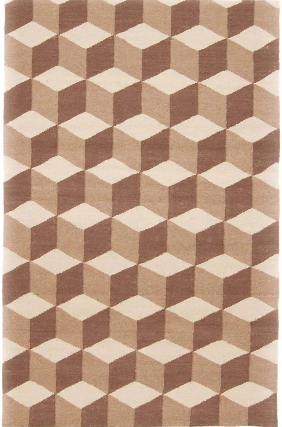 Wool rug - Floriáda (beige/brown)