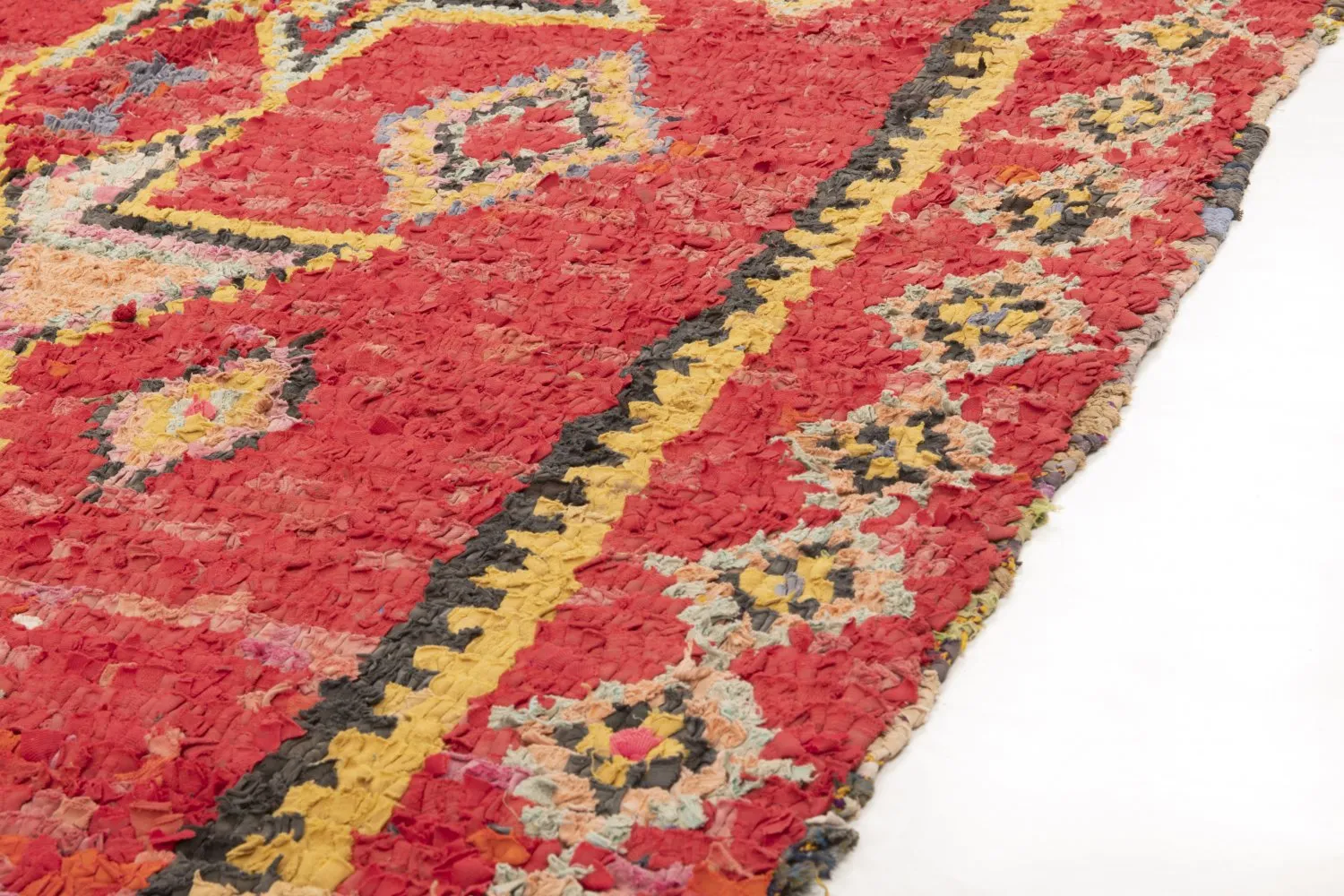 Moroccan Berber rug Boucherouite 250 x 145 cm