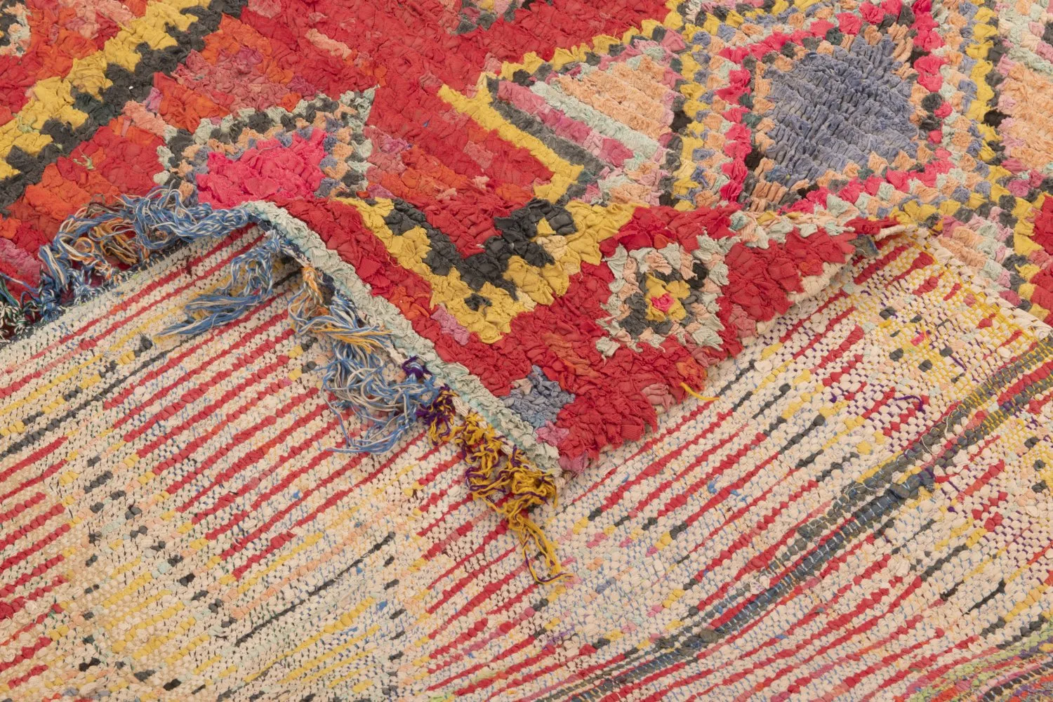 Moroccan Berber rug Boucherouite 250 x 145 cm