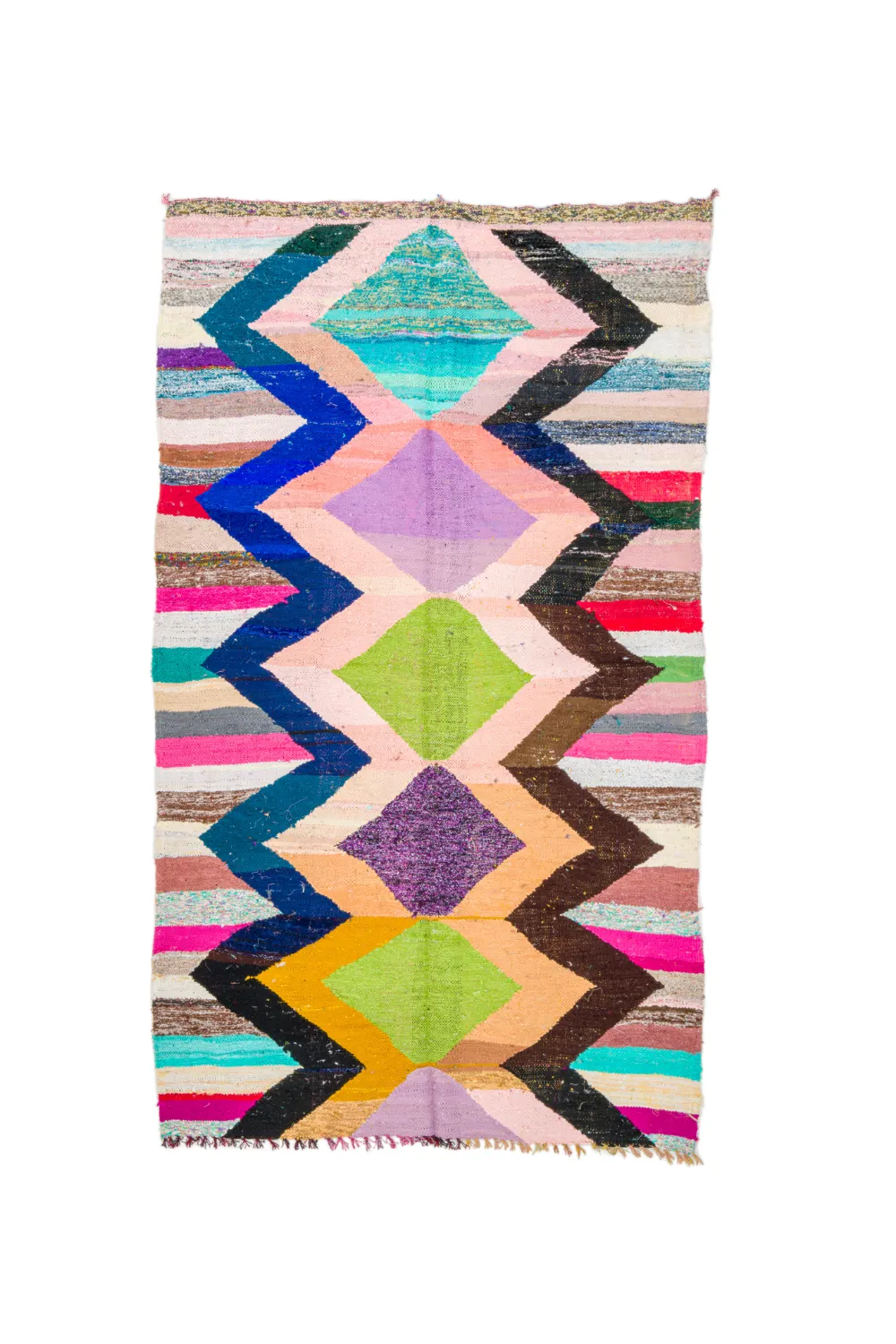 Moroccan Berber rug Boucherouite 155 x 260 cm