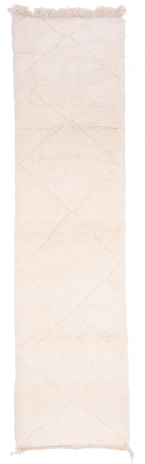 Kilim Moroccan Berber rug Beni Ourain 320 x 75 cm