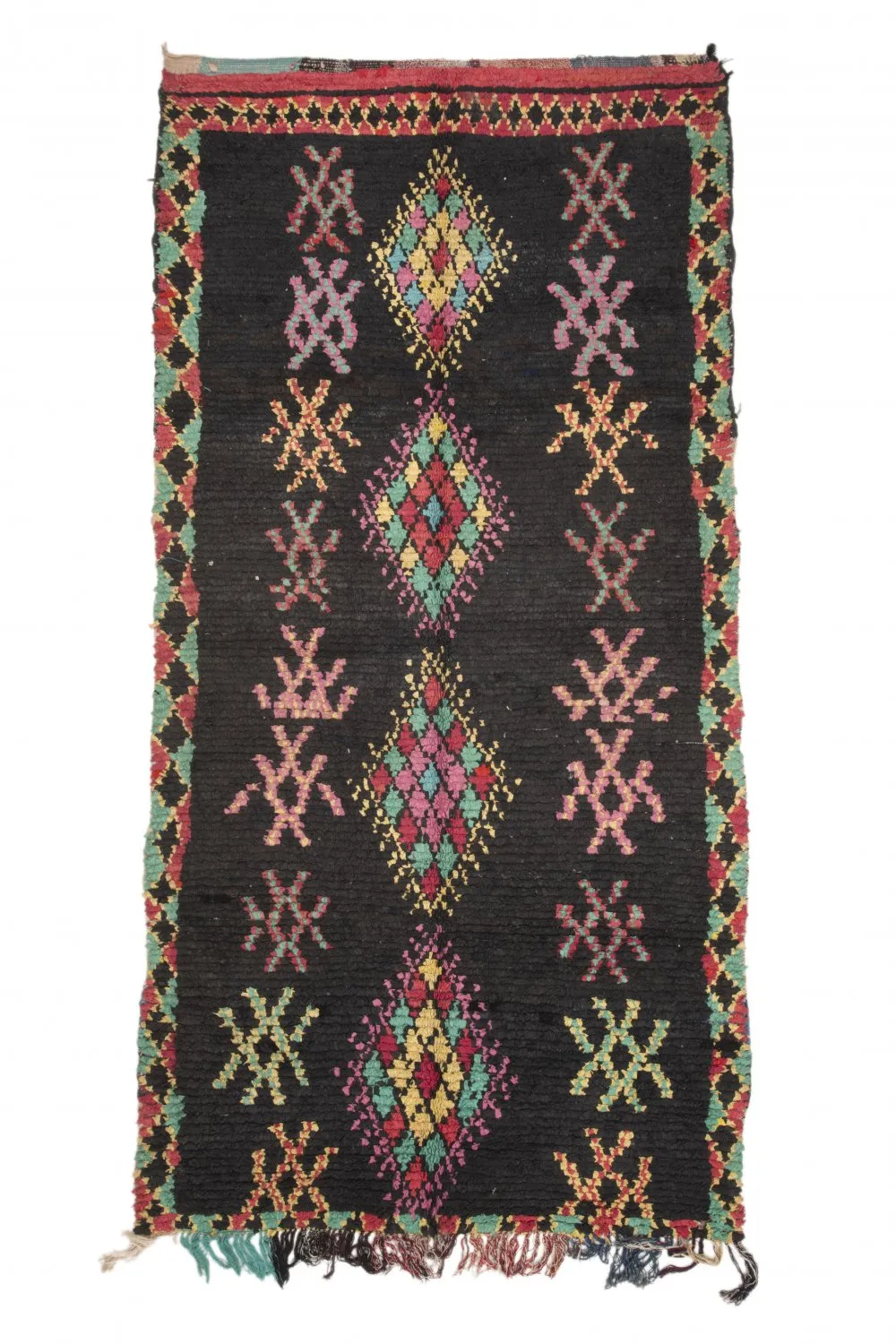 Moroccan Berber rug Boucherouite 320 x 150 cm