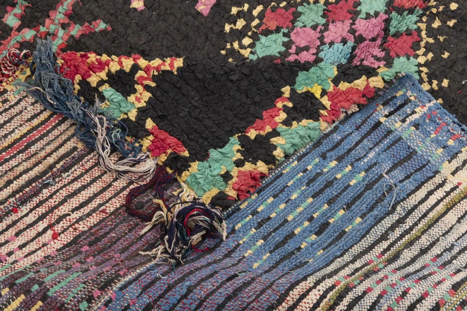 Moroccan Berber rug Boucherouite 320 x 150 cm