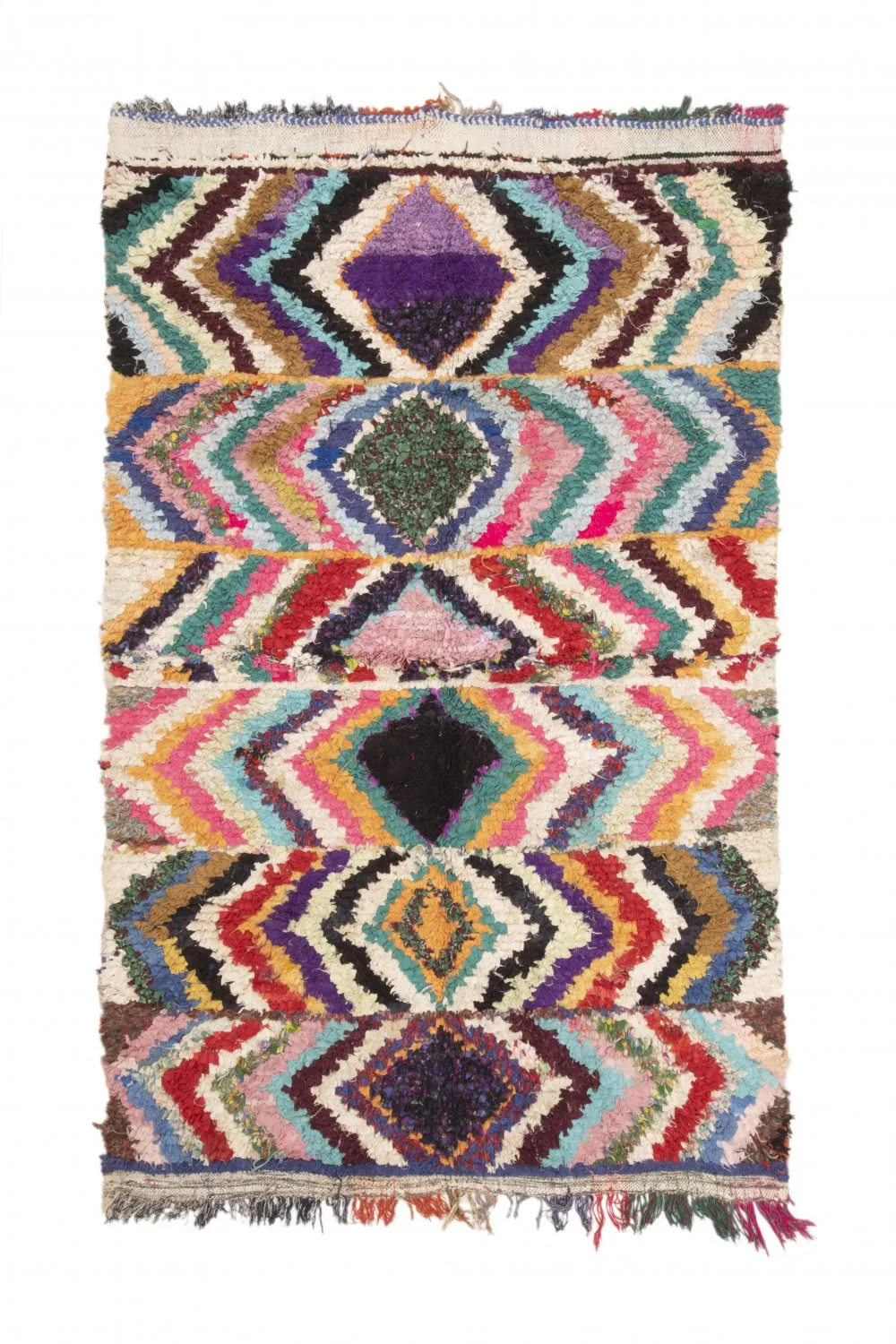 Moroccan Berber rug Boucherouite 235 x 145 cm