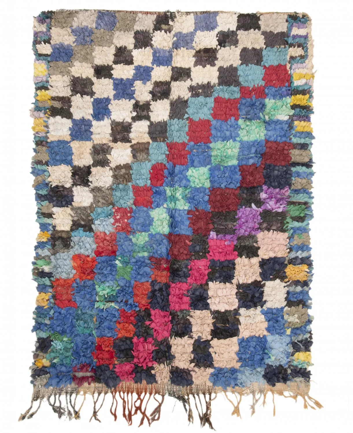 Moroccan Berber rug Boucherouite 225 x 155 cm