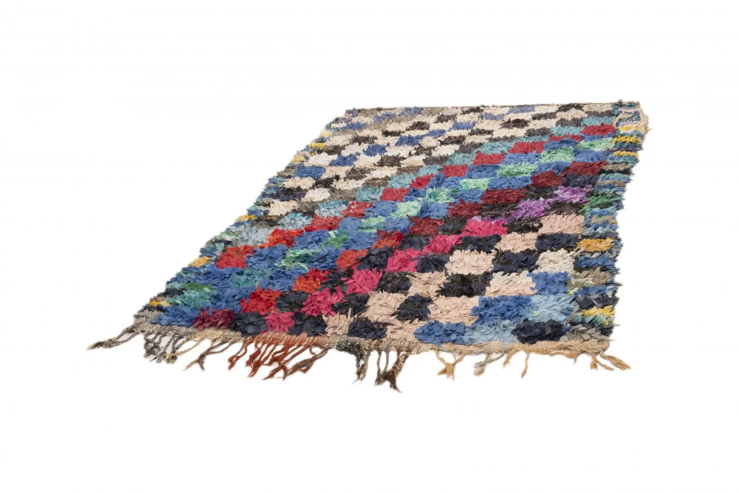 Moroccan Berber rug Boucherouite 225 x 155 cm